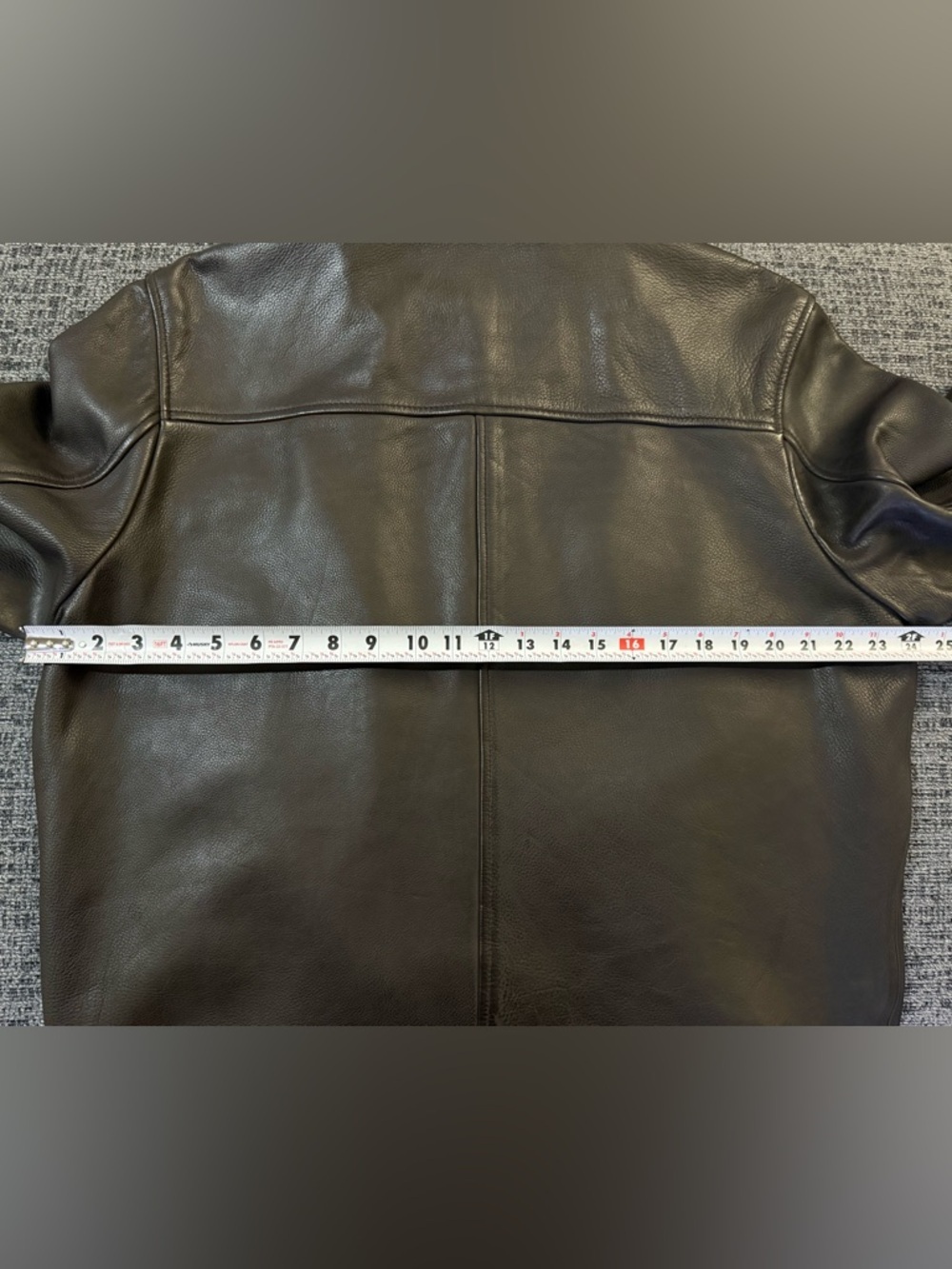 Karl Lagerfeld Men's Brown Leather Zipper Jacket - Picture 12 of 13